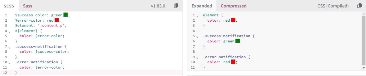 css-and-scss-variables